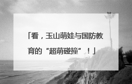 看，玉山萌娃与国防教育的“超萌碰撞”！